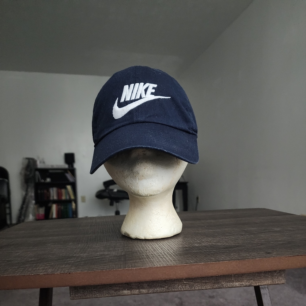 Unisex Authentic Navy Blue Nike Logo Cap